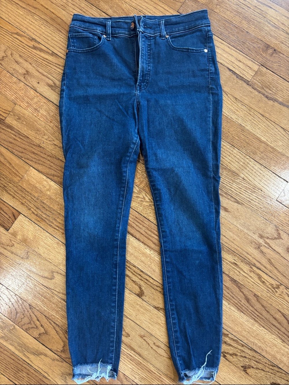 Express Dark Blue Women's High-Rise Slim Jeans size 8R